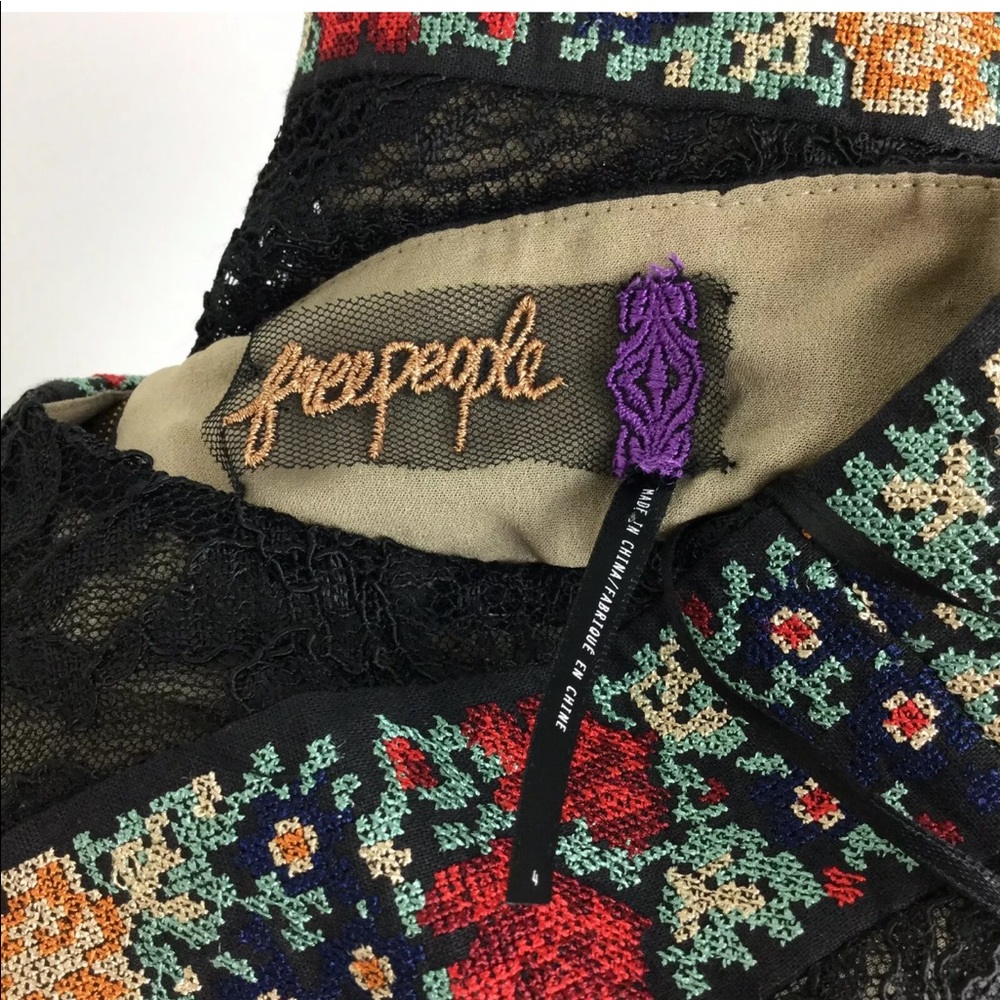 Free People Black Halter Sheath Dress Size 4 - Picture 9 of 10